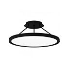 Quoizel Lighting OST1820EK Outskirts 30W Earth Black Semi Flush Mount 