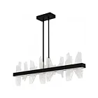 Quoizel Lighting PCAUR142MBK Aurelia 36W Matte Black Chandelier