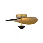 Quoizel Lighting PCAZR1718MBK Azure Matte Black Semi Flush Mount