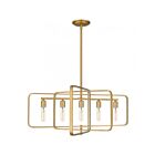 Quoizel Lighting Dupree PCDPR534BWS 5-Lights 500W Brushed Weathered Brass Island Chandelier