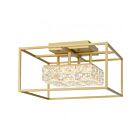 Quoizel Lighting PCDZ1716SGD Dazzle 25W Soft Gold Semi Flush Mount 