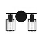 Quoizel Lighting PCILA8612MBK Isla 2-Lights 200W Matte Black Vanity Light