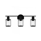 Quoizel Lighting PCILA8621MBK Isla 3-Lights 300W Matte Black Vanity Light