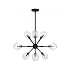 Quoizel Lighting PCSVD5034EK Salvador 9-Lights 360W Earth Black Chandelier