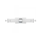 Quoizel Lighting PCTAL8624C Talbott 18W Matte Black Bath Light