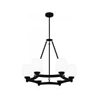 Quoizel Lighting PNG5028MBK 6 Lights Matte Black 600W Penning Chandelier