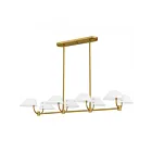 Quoizel Lighting PNY842BRG Penley 8-Lights 320W Brushed Gold Chandelier