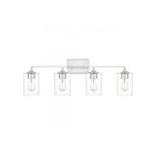 Quoizel Lighting PRC8633BN Prescott 4-Lights 400W Brushed Nickel Vanity Light