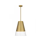 Quoizel Lighting PRG1514BRG 1 Light Brushed Gold 100W Peregrine Mini Pendant