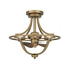 Quoizel Lighting QFA6156WS 4 Lights Weathered Brass 6W Harvel Fandelier