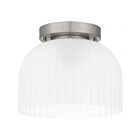 Quoizel Lighting QFL5609BN Quoizel 1-Light 100W Brushed Nickel Flush Mount