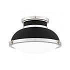 Quoizel Lighting QFL6184MBK 2 Lights Matte Black 150W Flush Mount