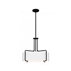 Quoizel Lighting Hanley QP5596MBK 4-Lights 400W Matte Black Pendant