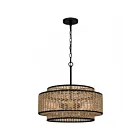Quoizel Lighting QP6161MBK 5 Lights Matte Black 500W Teton Pendant