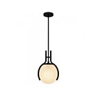 Quoizel Lighting QP6741MBK Orbit 1-Light 100W Matte Black Pendant