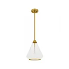 Quoizel Lighting QP6750BRG Haze 1-Light 40W Pendant