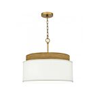 Quoizel Lighting QP6757BRG Malia 4-Lights 100W Brushed Gold Pendant
