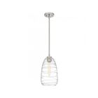 Quoizel Lighting QPP6165BN 1 Light Brushed Nickel 100W Asher Mini Pendant