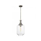 Quoizel Lighting QPP6197AN 1 Light Antique Nickel 100W Langley Mini Pendant