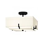Quoizel Lighting QSF6178MBK 2 Lights Matte Black 120W Renzo Semi Flush Mount