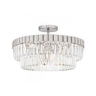 Quoizel Lighting QSF6742BN Starlight 4-Lights 240W Brushed Nickel Semi Flush Mount
