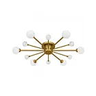 Quoizel Lighting QSF6781BRG Combe 240W Brushed Gold Semi Flush Mount