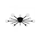 Quoizel Lighting QSF6781MBK Combe 240W Matte Black Semi Flush Mount