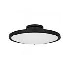 Quoizel Lighting QSF6784MBK Donne 25W Matte Black Semi Flush Mount