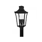 Quoizel Lighting QTN9010EK Quentin 4-Lights 240W Earth Black Outdoor Post Lantern