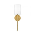 Quoizel Lighting QW16126AB Quoizel Wood 1-Light 60W Aged Brass Wall Sconce