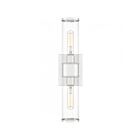 Quoizel Lighting QW16128PK Quoizel Wood 2-Lights 200W Polished Nickel Wall Sconce