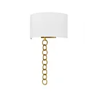 Quoizel Lighting QW6798BRG Baynes 2-Lights 120W Brushed Gold Wall Sconce