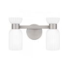 Quoizel Lighting REB8615BN Rembrandt 2-Lights 200W Brushed Nickel Vanity Light