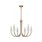 Quoizel Lighting REY5030BGD Remy 6-Lights 360W Bronze Gold Chandelier