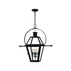 Quoizel Lighting RO1914EK Rue De Royal 4-Lights 240W Earth Black Outdoor Hanging Lantern