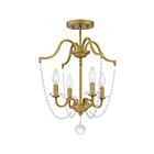 Quoizel Lighting SDY1716AB 4 Lights Aged Brass 240W Sunday Semi Flush Mount