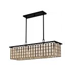 Quoizel Lighting Seigler SGLM434MBK 4-Lights 4100W Matte Black Island Chandelier