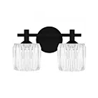 Quoizel Lighting SPD8614MBK Spade 2-Lights 20W Matte Black Bath Light