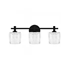 Quoizel Lighting SPD8622MBK Spade 3-Lights 30W Matte Black Bath Light