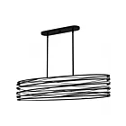 Quoizel Lighting SPL542K Spiral Mystic Black 500W Island Light