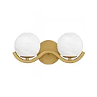 Quoizel Lighting SRI8615AB Spherical 2-Lights 80W Aged Brass Bath Light
