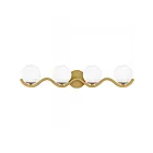 Quoizel Lighting SRI8631AB Spherical 4-Lights 160W Aged Brass Bath Light