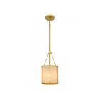 Quoizel Lighting STO1508BRG Stoneland 1-Light 100W Brushed Gold Pendant
