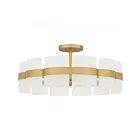 Quoizel Lighting SWE1730SGD Sweeney 360W Soft Gold Semi Flush Mount