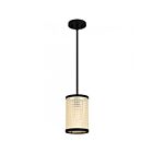 Quoizel Lighting Syrah SYA1506MBK 1-Light 100W Matte Black Mini Pendant