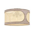 Quoizel Lighting SYA1718BN Syrah 3-Lights 300W Brushed Nickel Semi Flush Mount