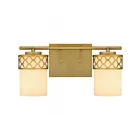 Quoizel Lighting TEN8615AB 2 Lights Aged Brass 200W Tenley Bath Light