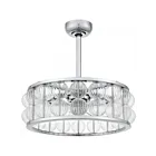 Quoizel Lighting TRK3123C Terrarock 4-Lights 24W Polished Chrome Fandelier