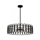 Quoizel Lighting VEA2824MBK Vera 5-Lights 100W Matte Black Pendant