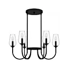Quoizel Lighting VSC5028MBK Viscount 6-Lights 360W Matte Black Chandelier